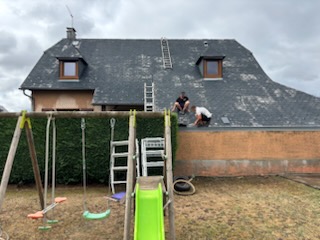 nettoyage toiture en ardoises à Cambrai 59