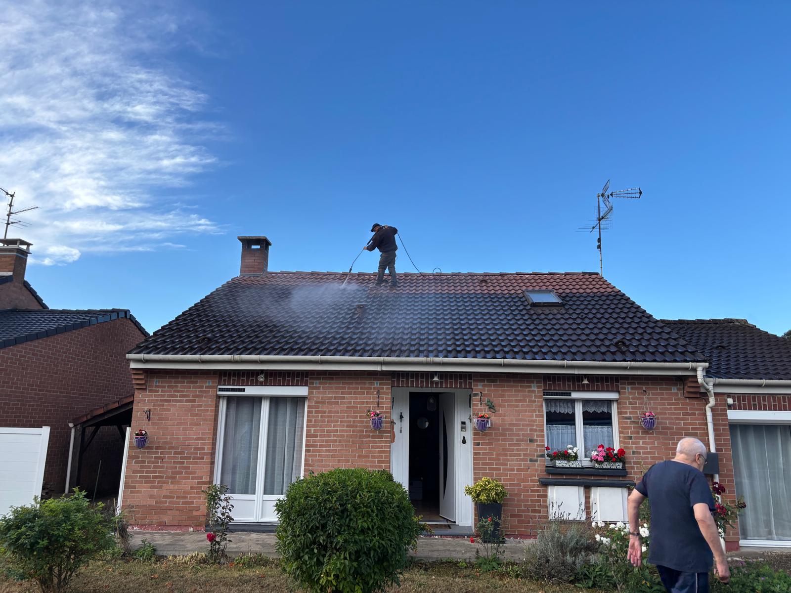 nettoyage toiture et peinture à Iwui